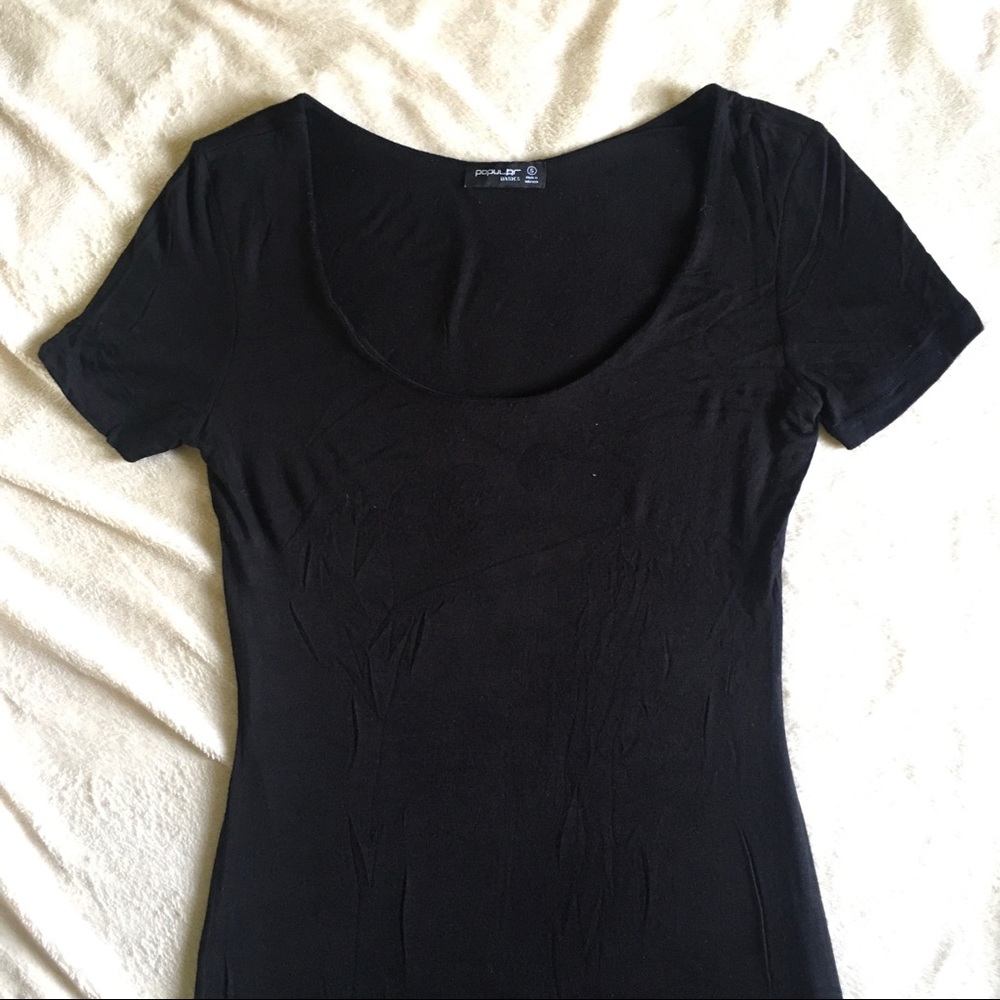 Black Bodycon Shirt Dress
